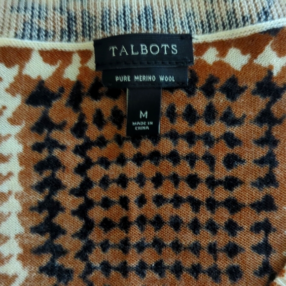 Talbots Pure Merino Wool Button Down Cardigan -- Worn Once, Size M - Picture 2 of 3
